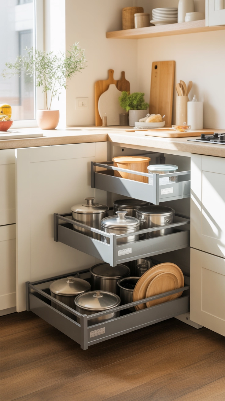 Slide-Out Cabinet Drawers