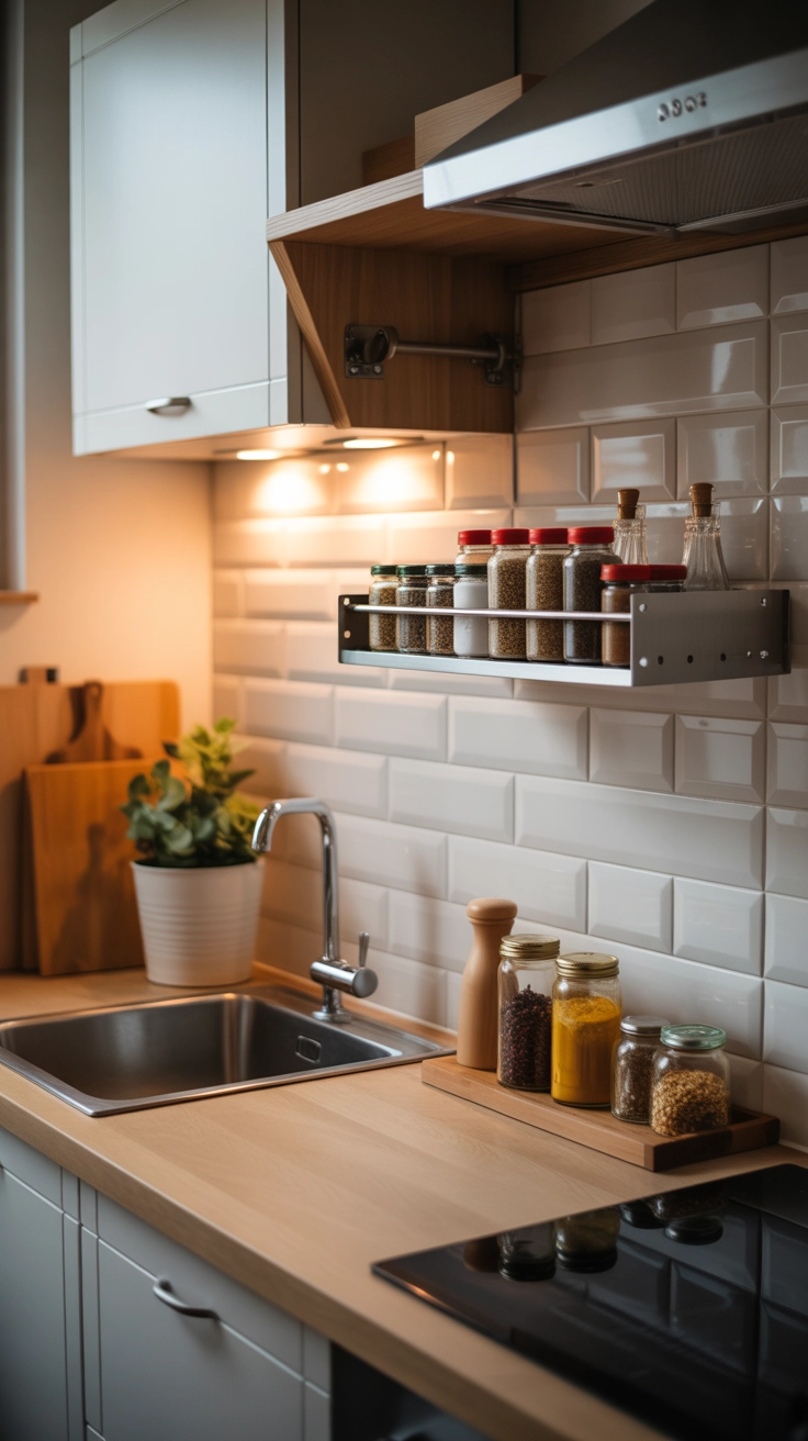 Wall-Mounted Spice Rack