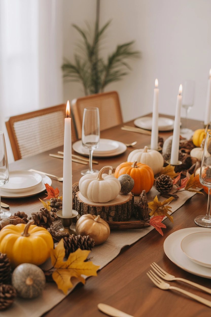 Fall-Themed Table Centerpieces