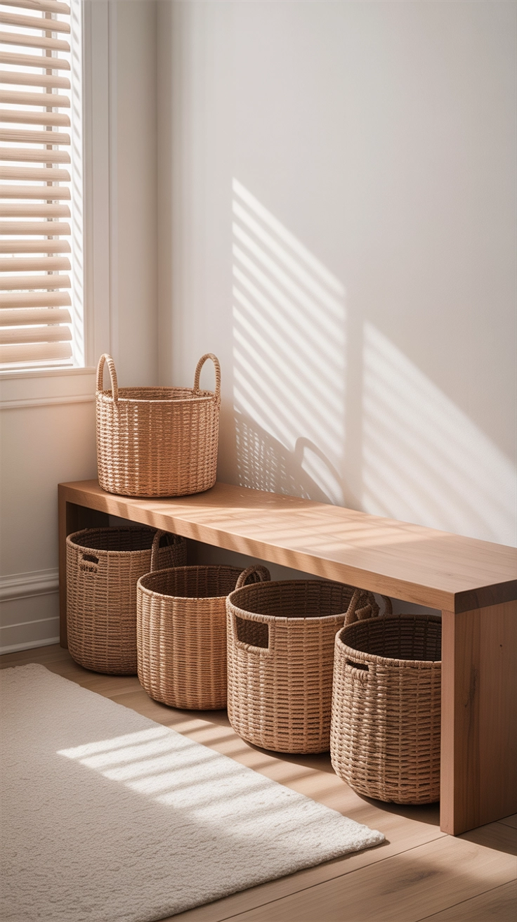 Use Baskets for Hidden Storage