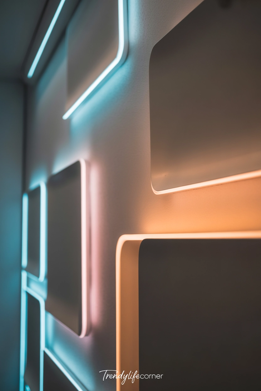 LED Light Accent Wall