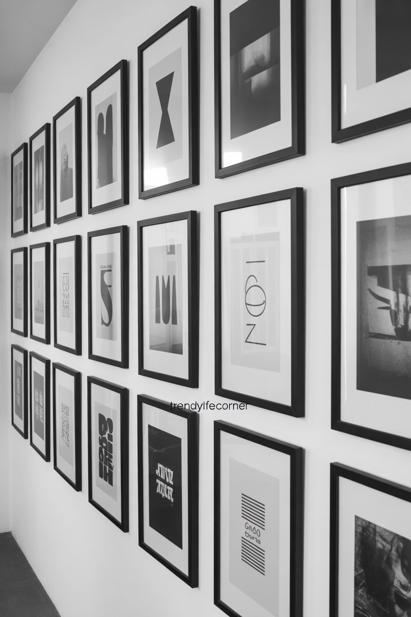 Black & White Theme Wall