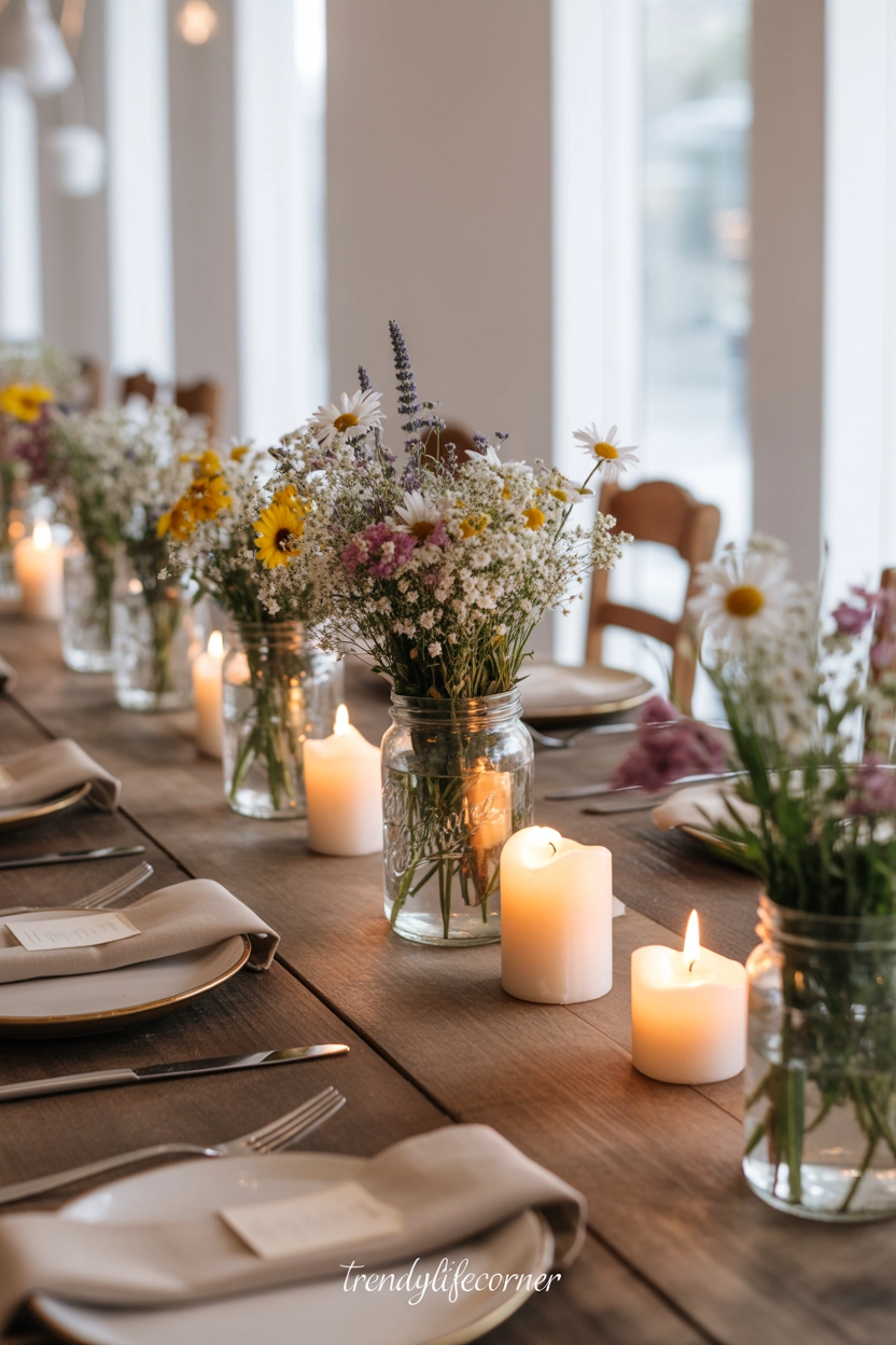 Mason Jar Centerpieces