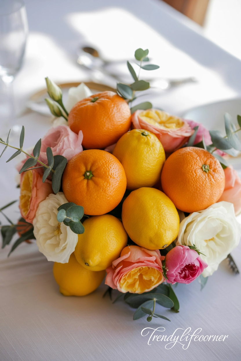 Fruit and Floral Mix Centerpiece