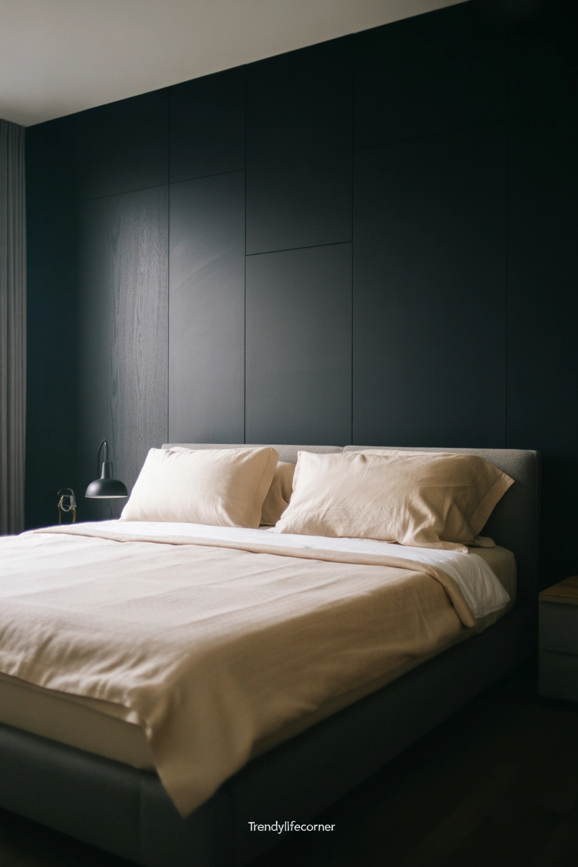 Dark Grey Accent Wall for Depth