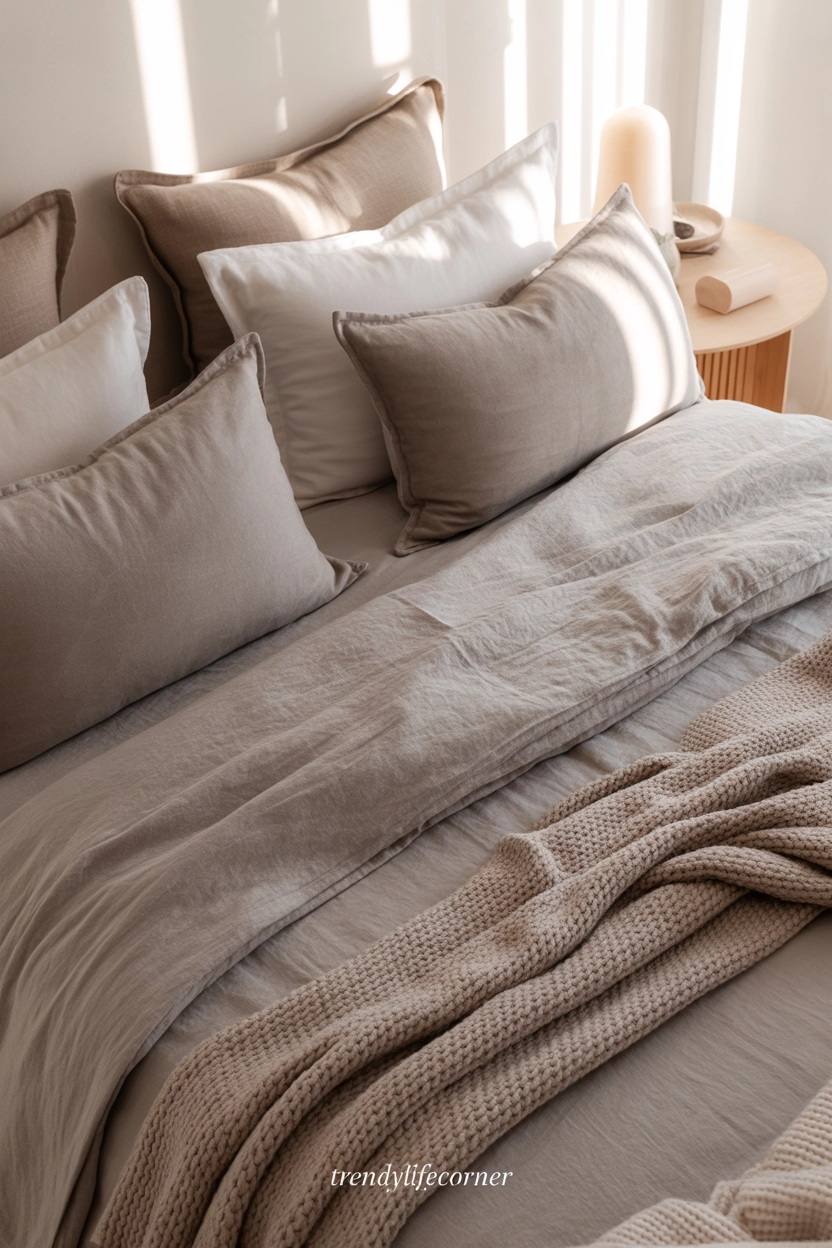 Grey Bedding for Instant Upgrade