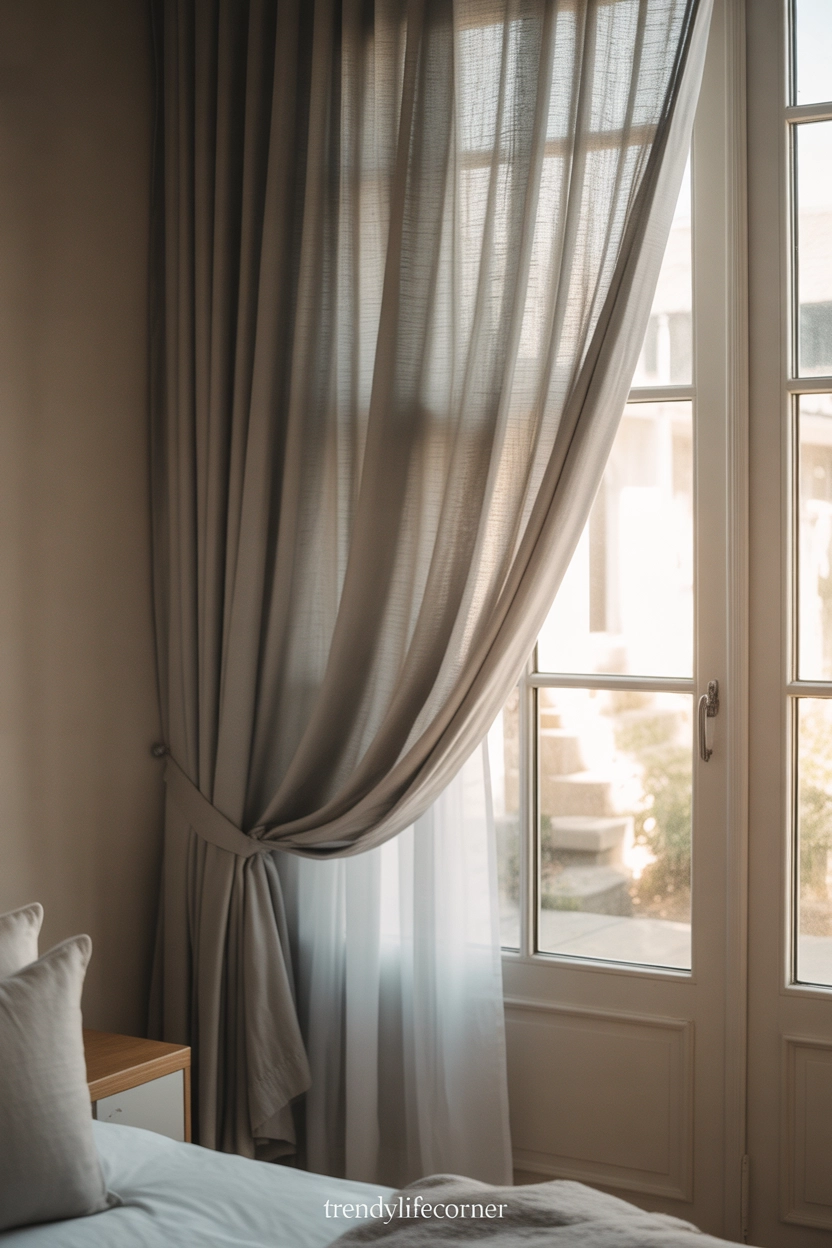 Grey Curtains for a Soft Finish