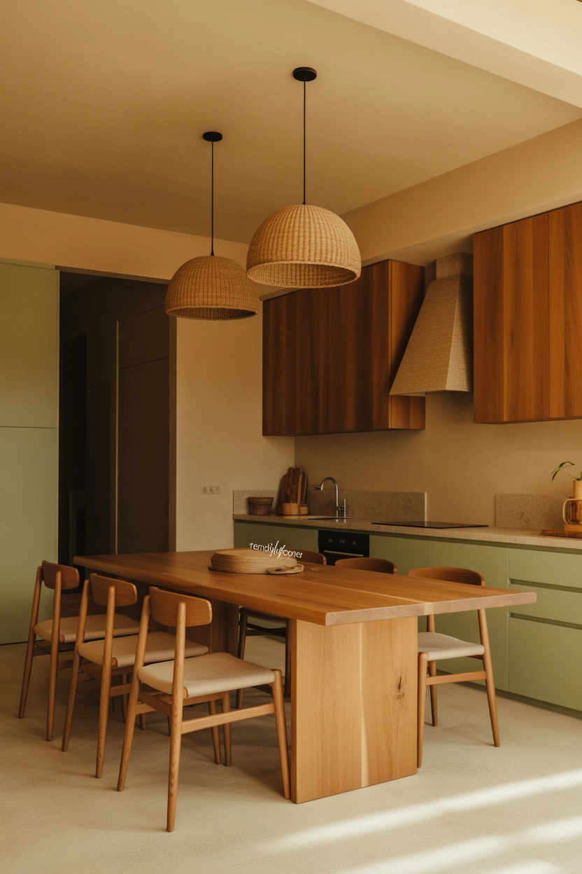 Wooden Dining Elements for a Natural Touch