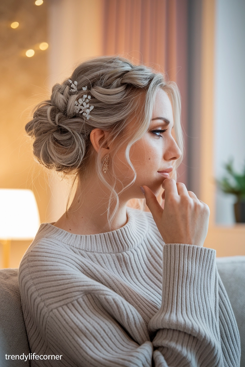 Loose Romantic French Twist