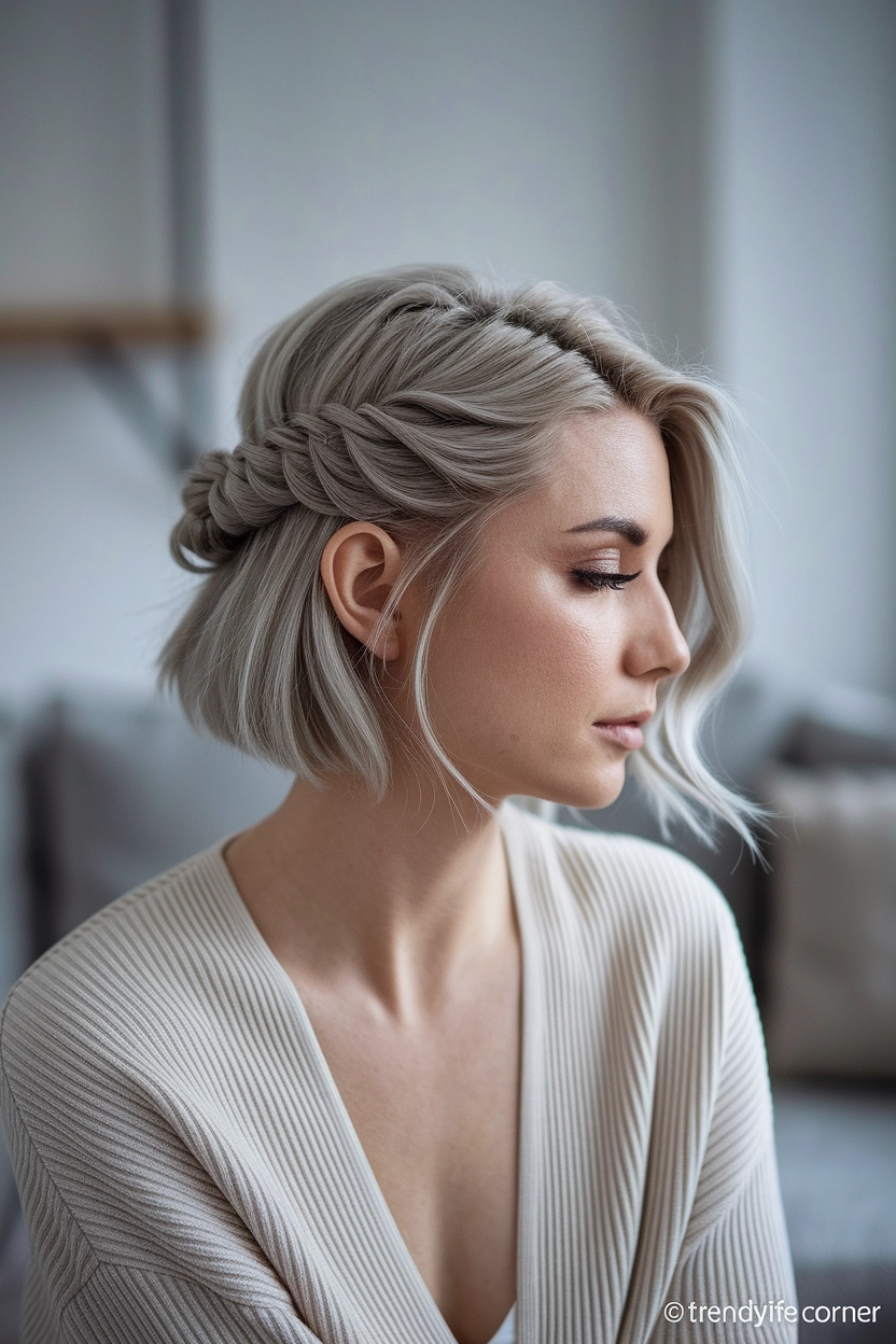Soft French Twist for Short Hair