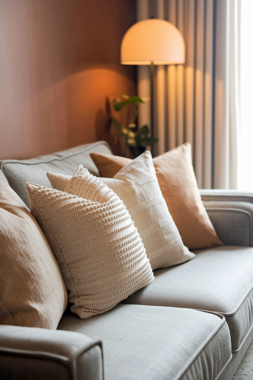 Layering Throw Pillows for a Cozy Feel
