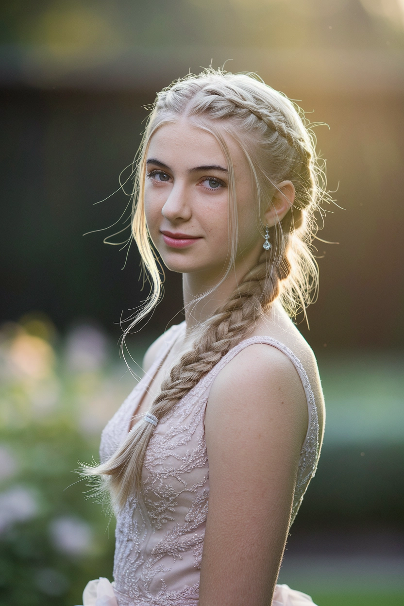 Fishtail Braid Prom Hairstyle