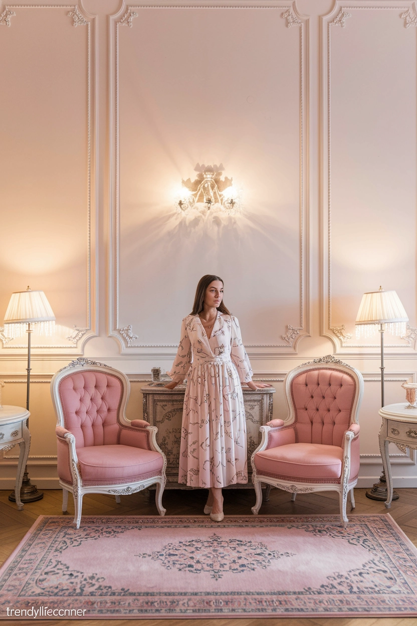 Vintage Pink Rug for Elegant Spaces