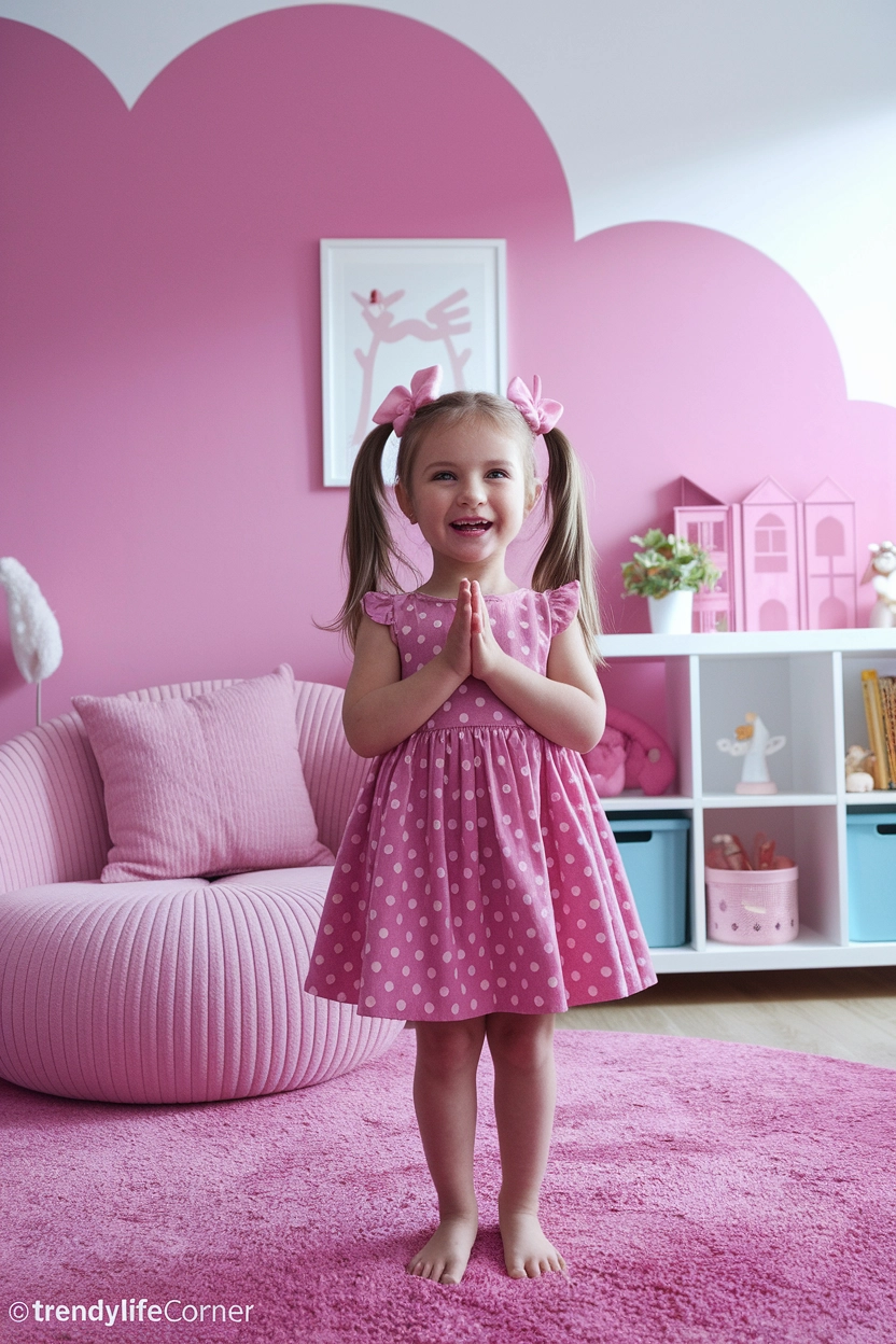 Kids Room Pink Rug for Playful Vibes