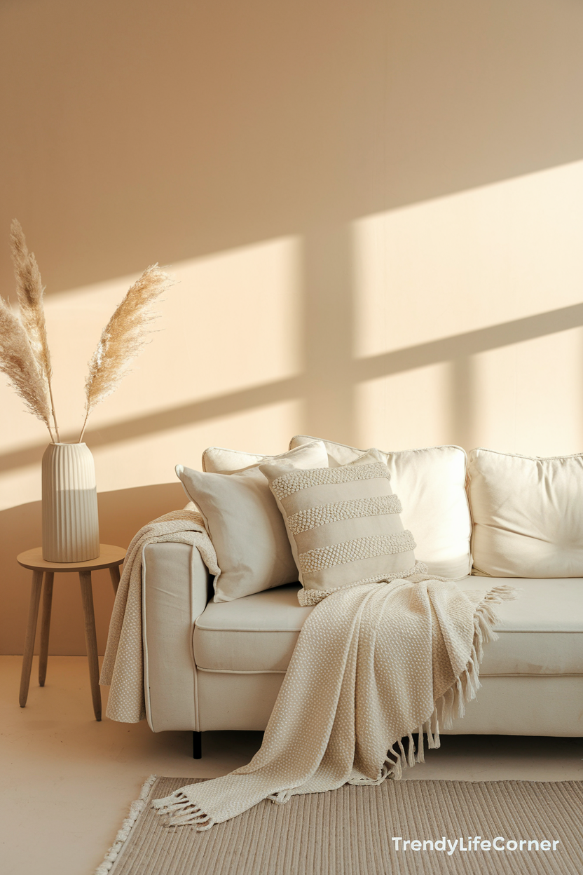 Neutral Throw Pillows for a Calm Look