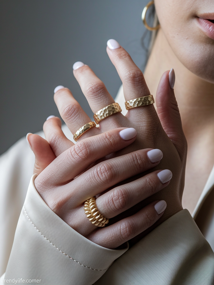 Textured Knuckle Rings