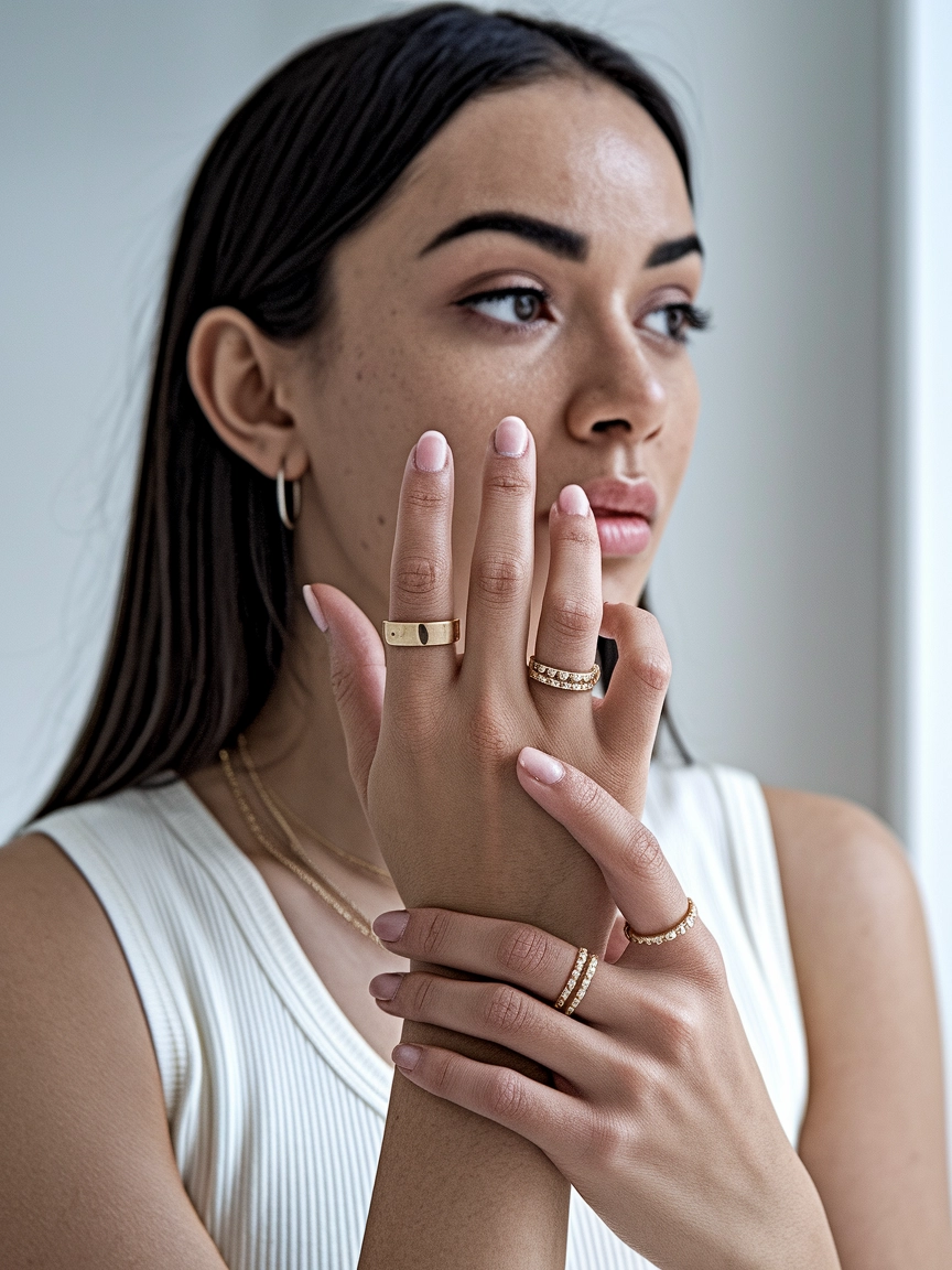 Open Band Knuckle Rings