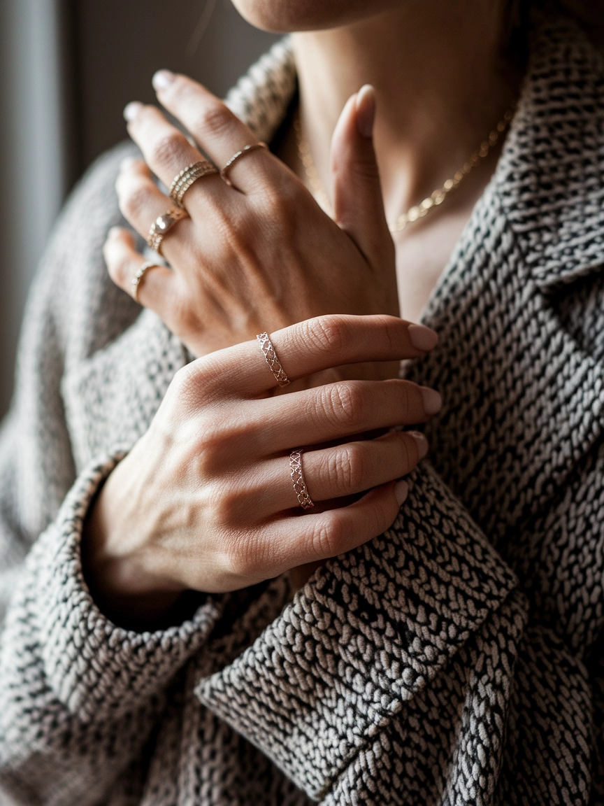 Engraved Knuckle Rings