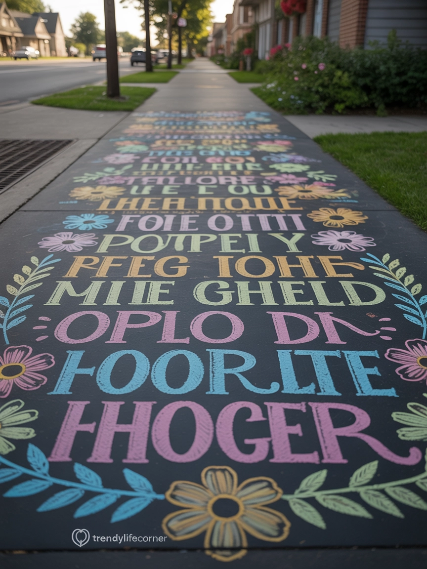 Inspirational Quote Chalk Designs