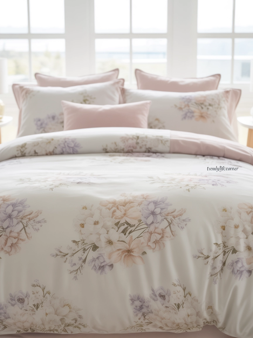 White Floral Bedding for a Fresh and Clean Look