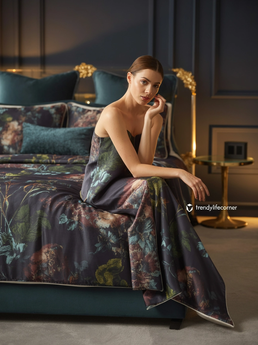 Dark Floral Bedding for a Rich Luxury Feel