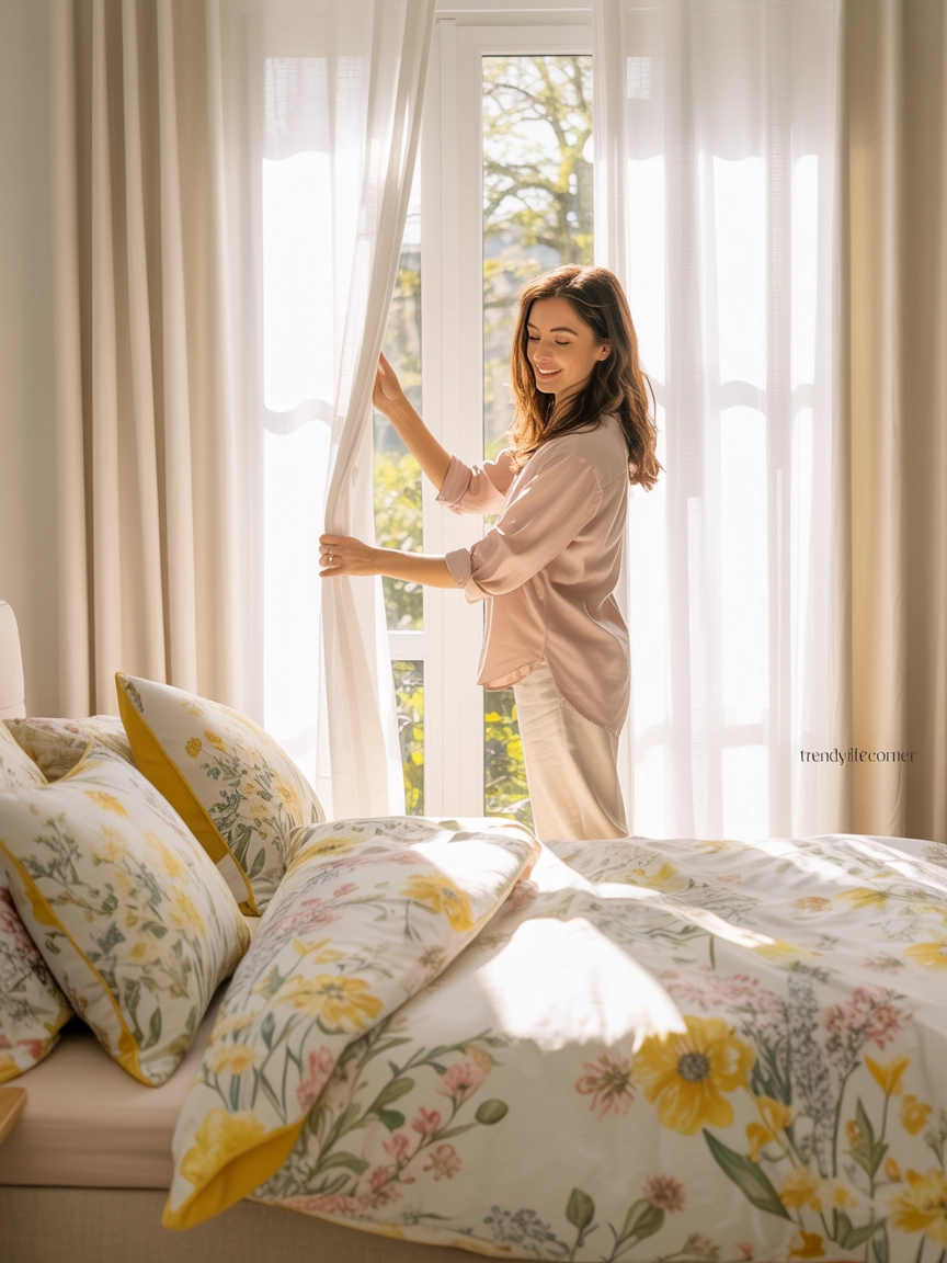 Spring-Inspired Floral Bedding for a Fresh Happy Look