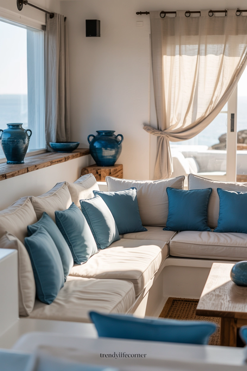 Add Blue Accents Inspired by the Greek Sea