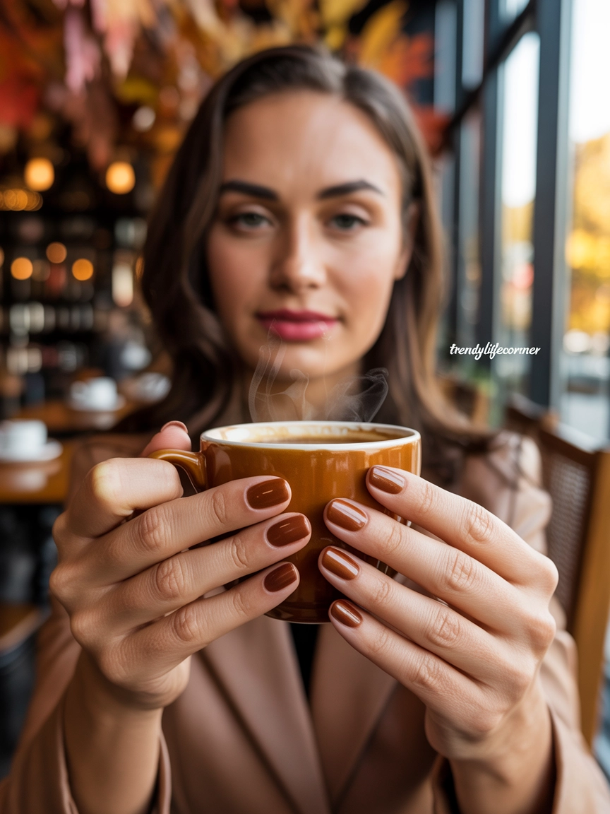 Mocha Brown Nails Are Taking Over Fall
