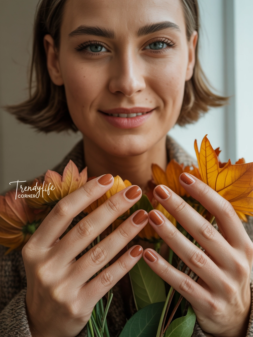 Short Glossy Nails Are Back in Style