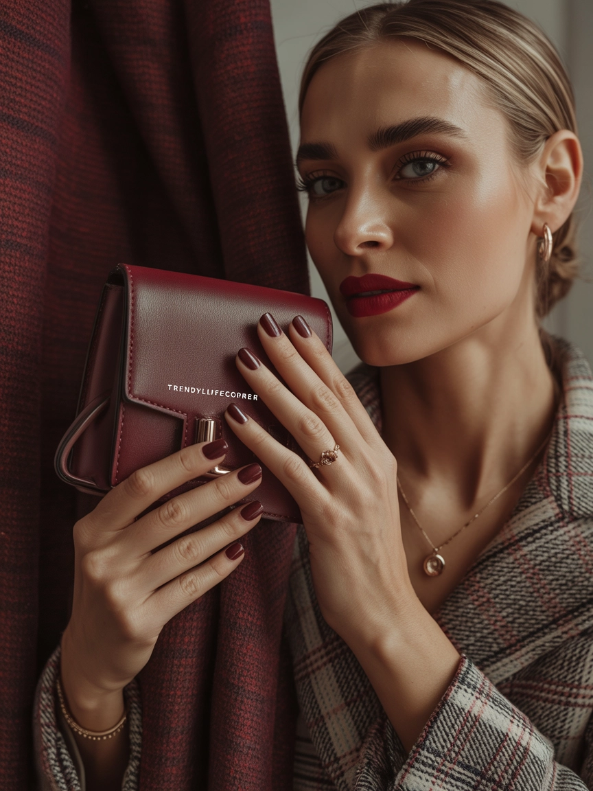Deep Burgundy Nails That Always Feel Elegant