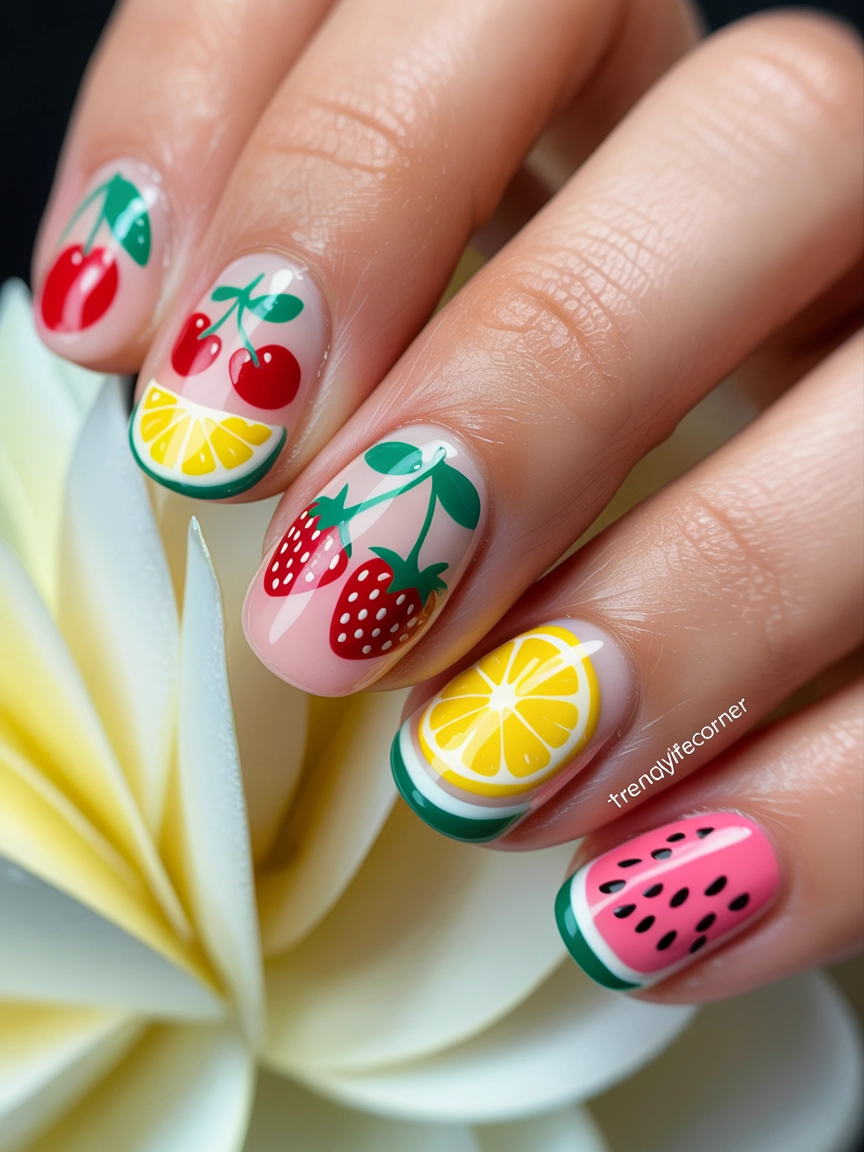 Fruit-Inspired Summer Nails