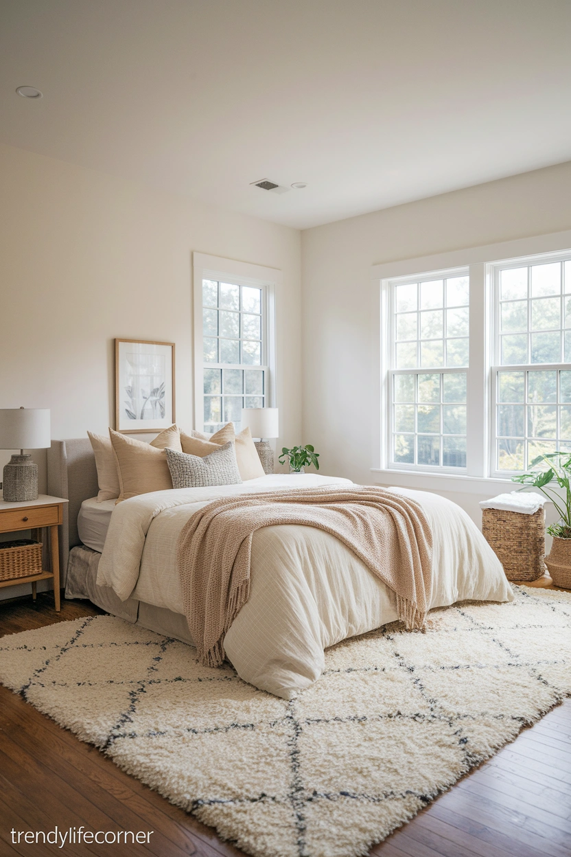 Add a Soft Area Rug for Warmth and Comfort