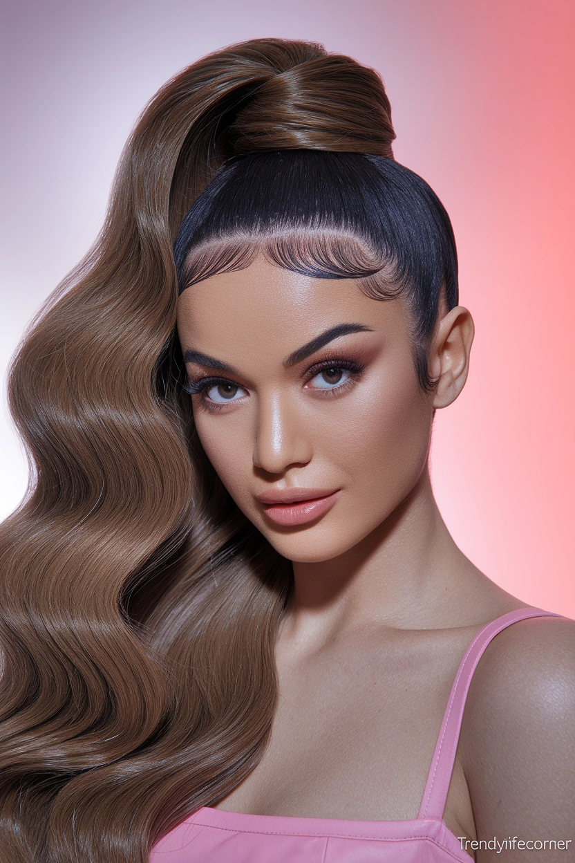 High Ponytail with Extra Volume