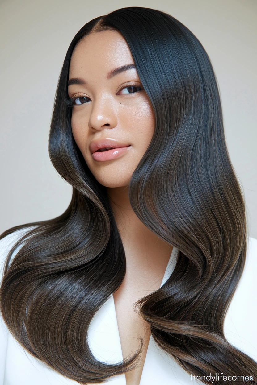 Healthy Natural Long Hair with Minimal Styling