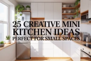 25 Creative Mini Kitchen Ideas Perfect for Small Spaces