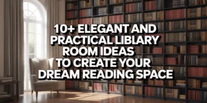 10+ Elegant and Practical Library Room Ideas