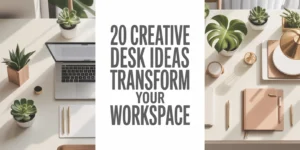 20 Creative Desk Ideas to Transform Your Workspace