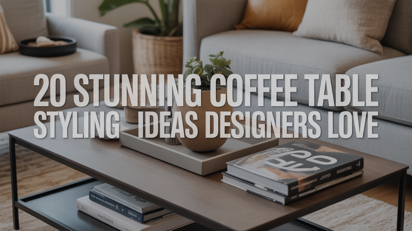 20 Stunning Coffee Table Styling Ideas Designers Love