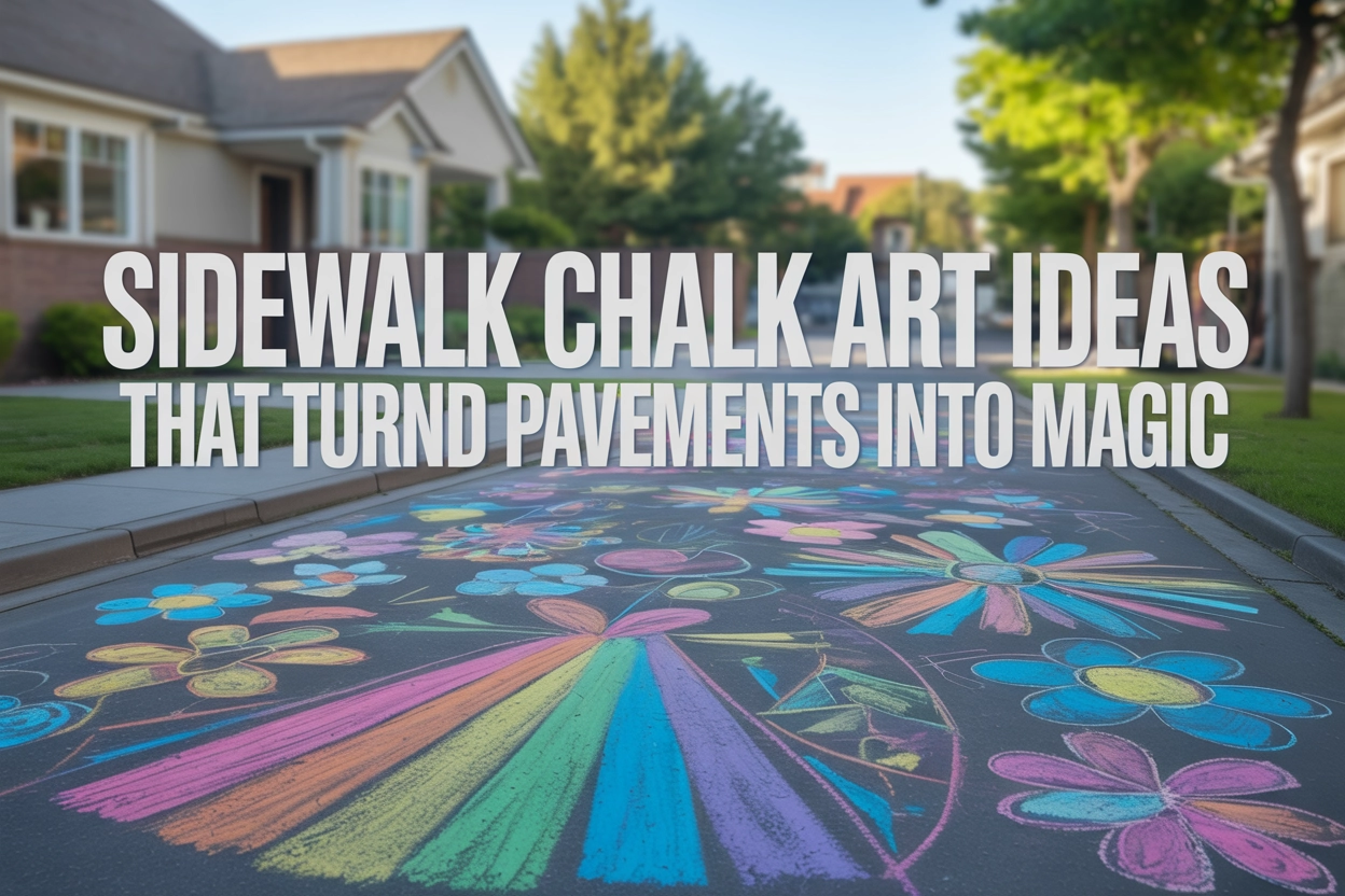 Sidewalk Chalk Art Ideas That Turn Pavements Into Magic